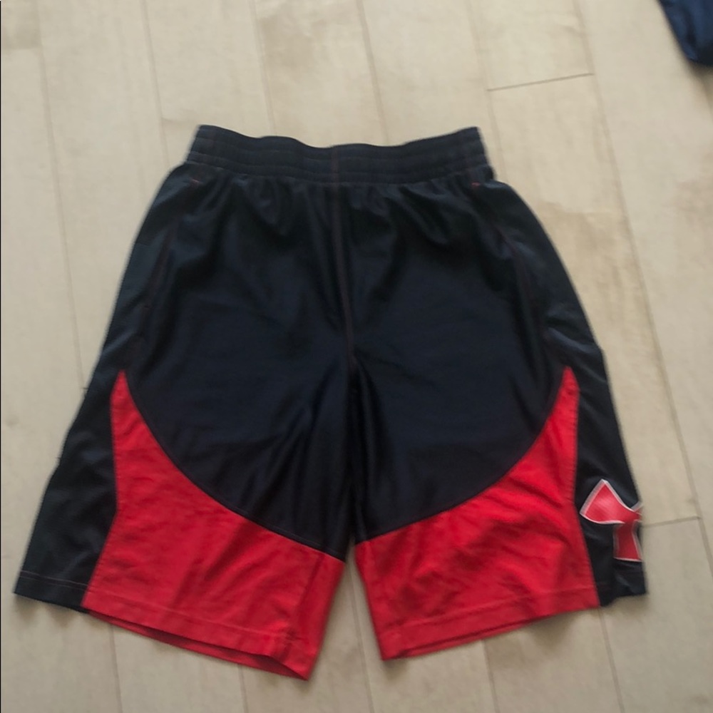 Black and Red Under Armour Shorts